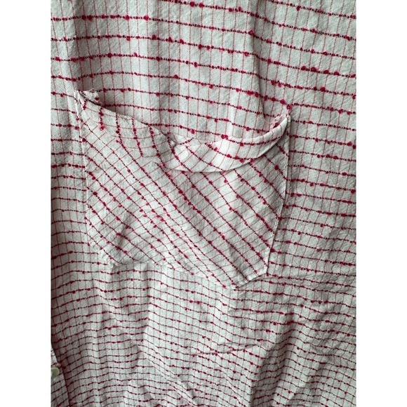 McGuire Button Down Shirt Pink Short Casual  Linen‎ Blend Summer Lightweight